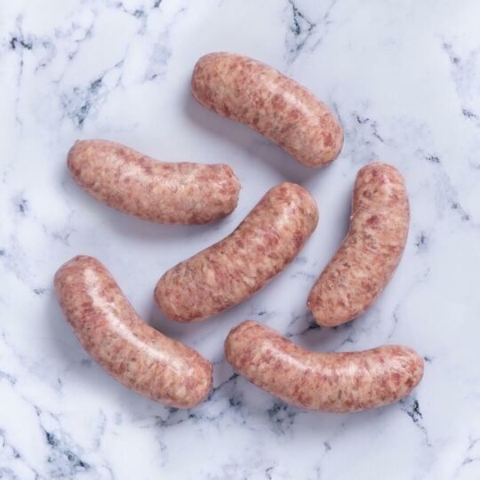 6 Deli-co Pork Bangers, Avg 600g