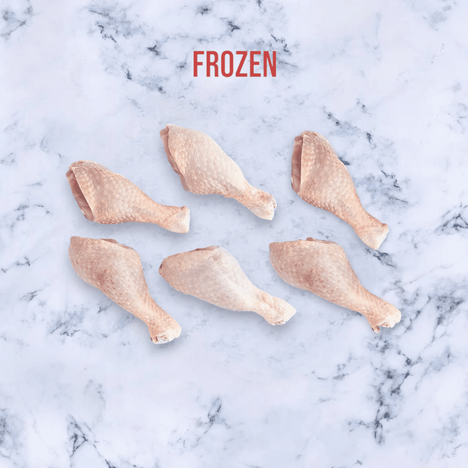 6 Free Range Chicken Drumsticks (FROZEN), Avg 550g
