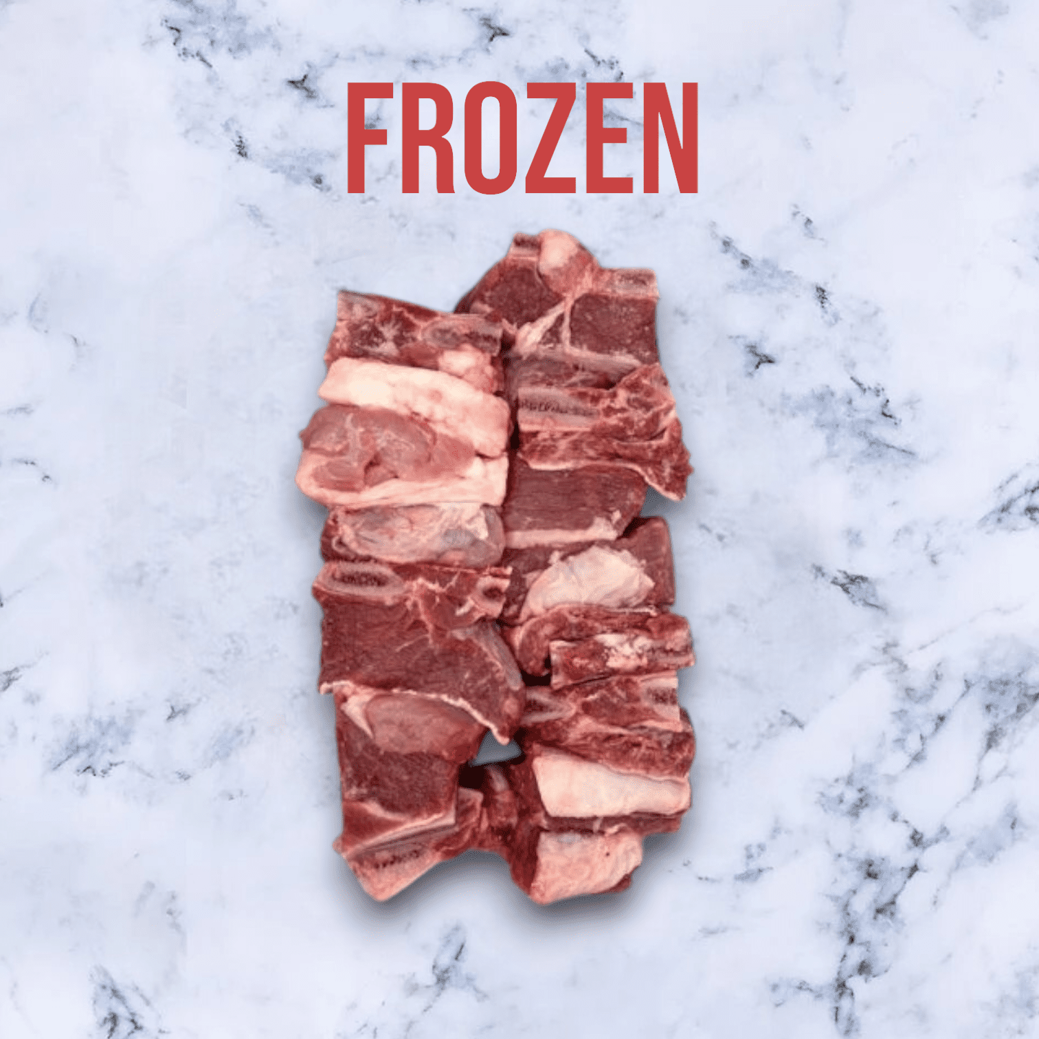 1 pack of Frozen Free Range Stewing Beef, Avg 550g