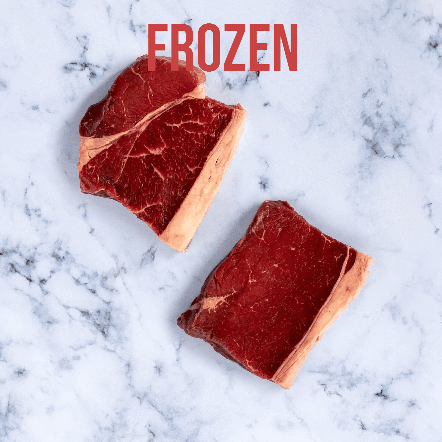 1 Frozen Free Range Beef Rump Steak, Avg 300g