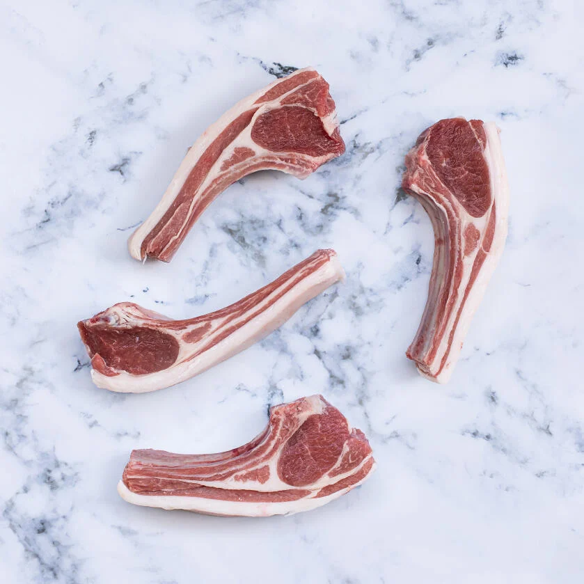 1 pack of Free Range Lamb Rib Chops, Avg 500g