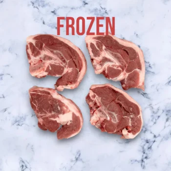 1 pack of Frozen Free Range Lamb Chump chops, Avg 500g
