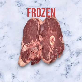 1 pack of Frozen Free Range Lamb Leg chops, Avg 500g