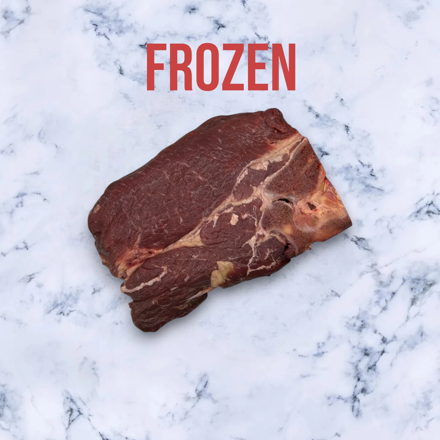 1 Free Range Beef Chuck Steak (Frozen), Avg 500g