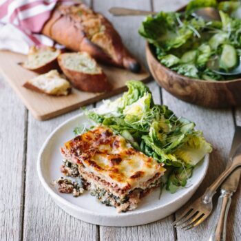 1 Gourmet Free Range Beef Lasanga with Spinach & Ricotta (Frozen)