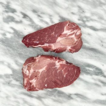 2 Pork Ribeye Steaks, Avg 640g