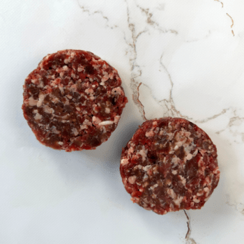 1 pack of 2 Free Range Dry Aged Beef Burgers, Avg 400g